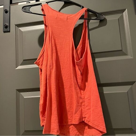 Beaded Orange Tank Top - Picture 2 of 4
